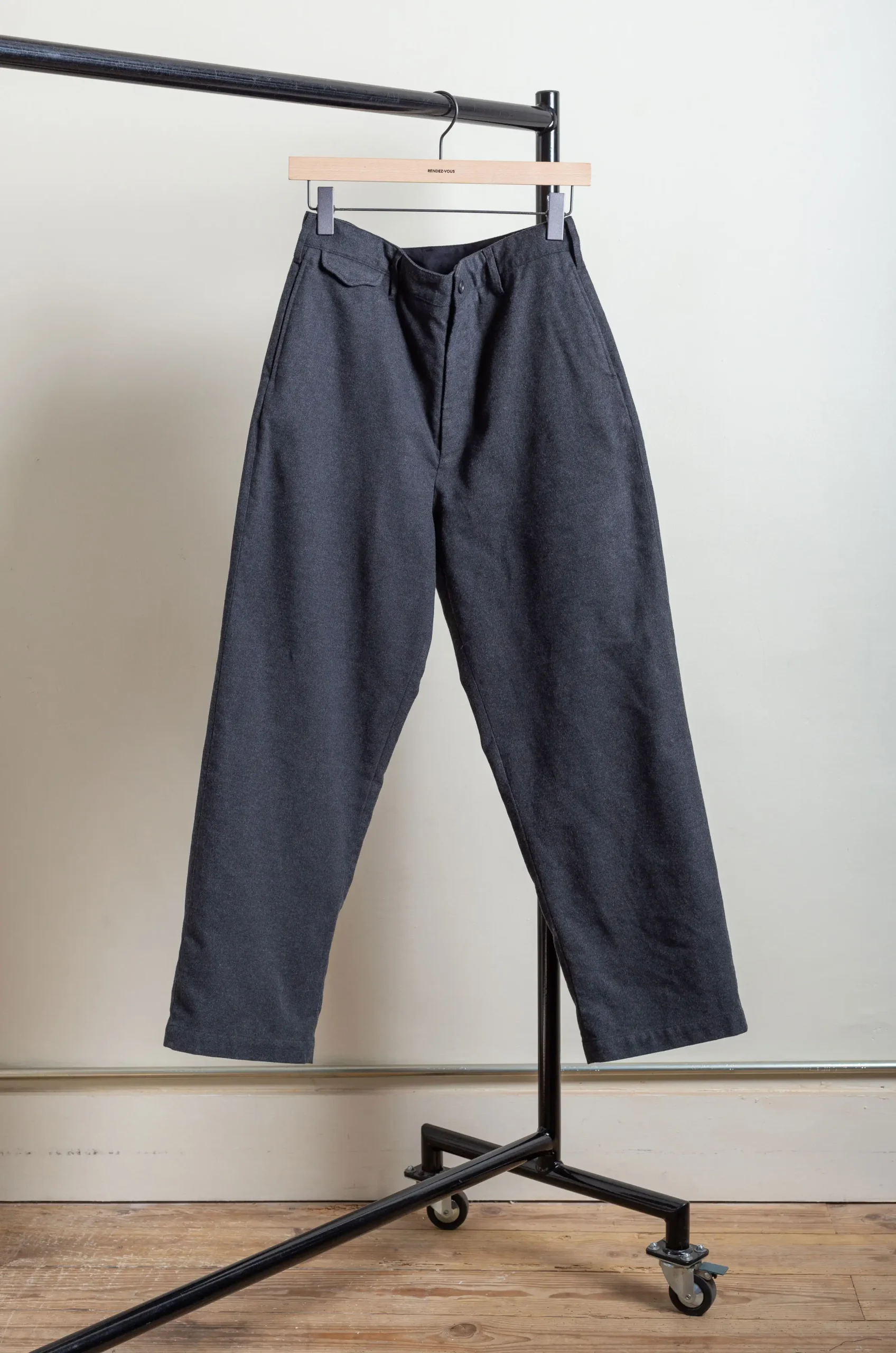Engineered Garments – Officer Pant – Charcoal 3 Engineered Garments – Officer Pant – Charcoal