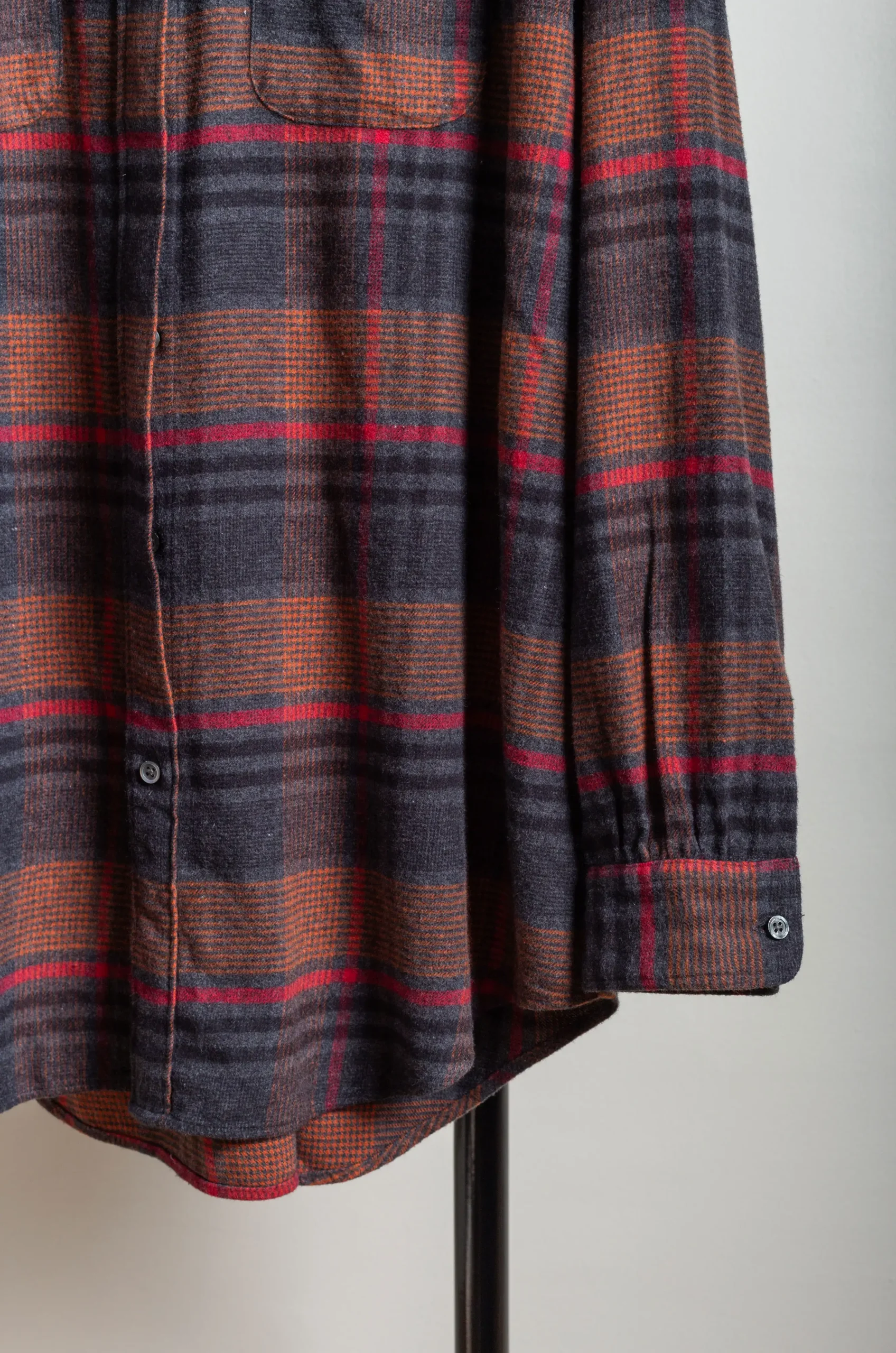 Engineered Garments – Wing Collar Shirt – Orange/Red 5 Engineered Garments – Wing Collar Shirt – Orange/Red – Image 3