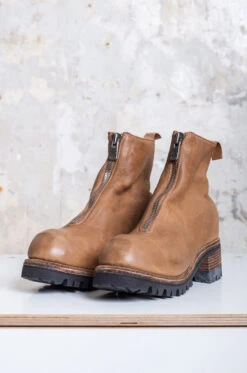 GUIDI – Women Front Zip Boots PL1V – Coffee&Milk