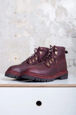 GUIDI – Men Wedged Boots NT19V – Burgundy