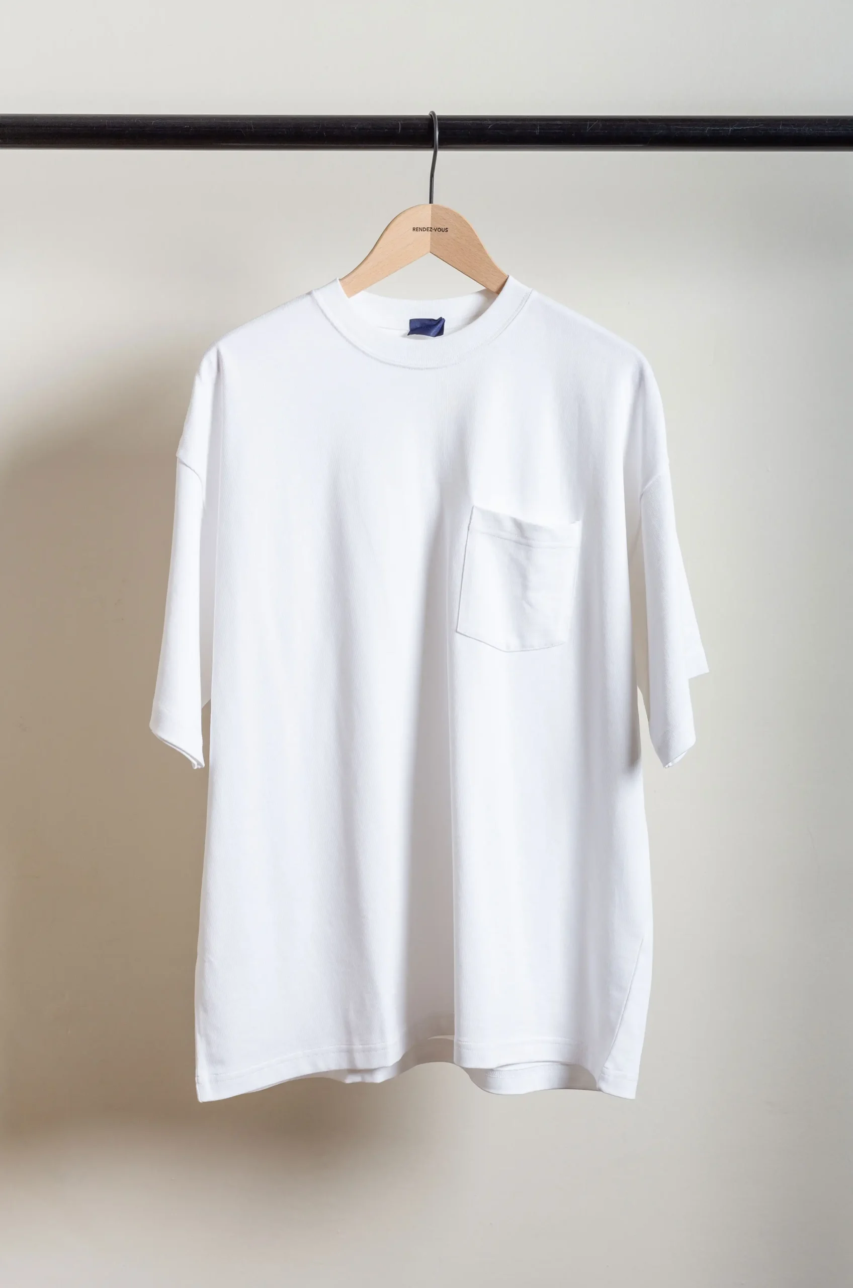 Handvaerk – Crewneck Pocket Tee – White 4 Handvaerk – Crewneck Pocket Tee – White – Image 2