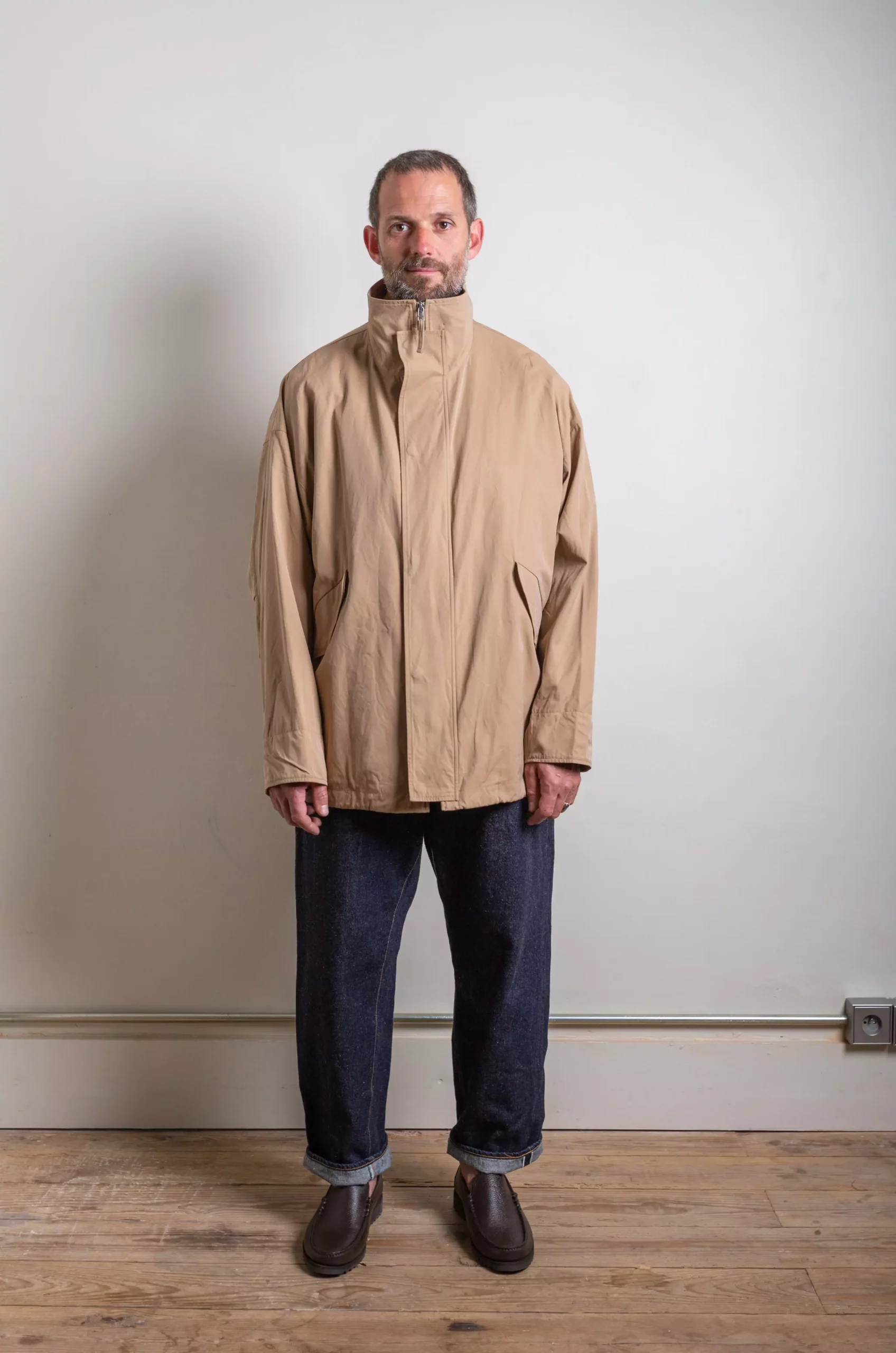 Kaptain Sunshine – Short Mill Coat – Khaki 3 Kaptain Sunshine – Short Mill Coat – Khaki