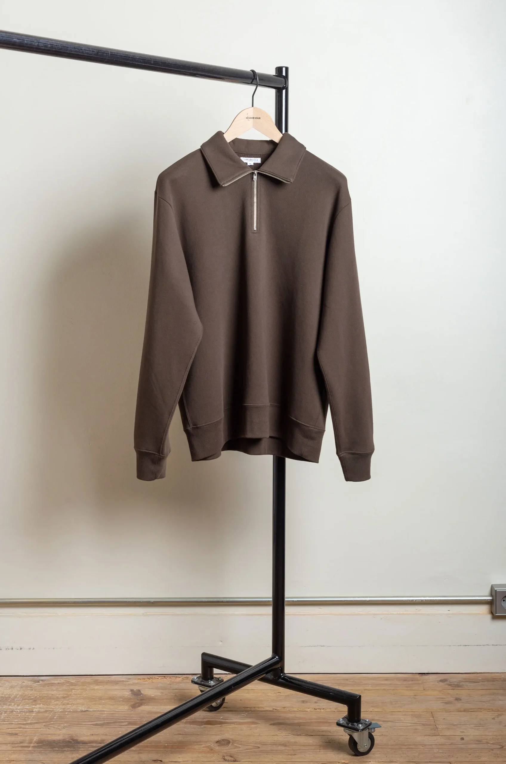 Lady White – Quarter Zip Sweatshirt – Black Olive 3 Lady White – Quarter Zip Sweatshirt – Black Olive