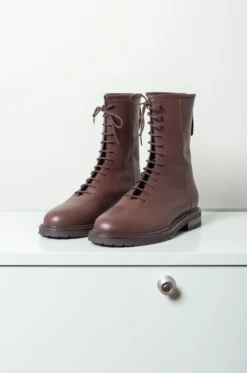 LEGRES – Combat In Nappa Leather – Dark Brown -Salomon Boutique rdv legres 08 scaled 1