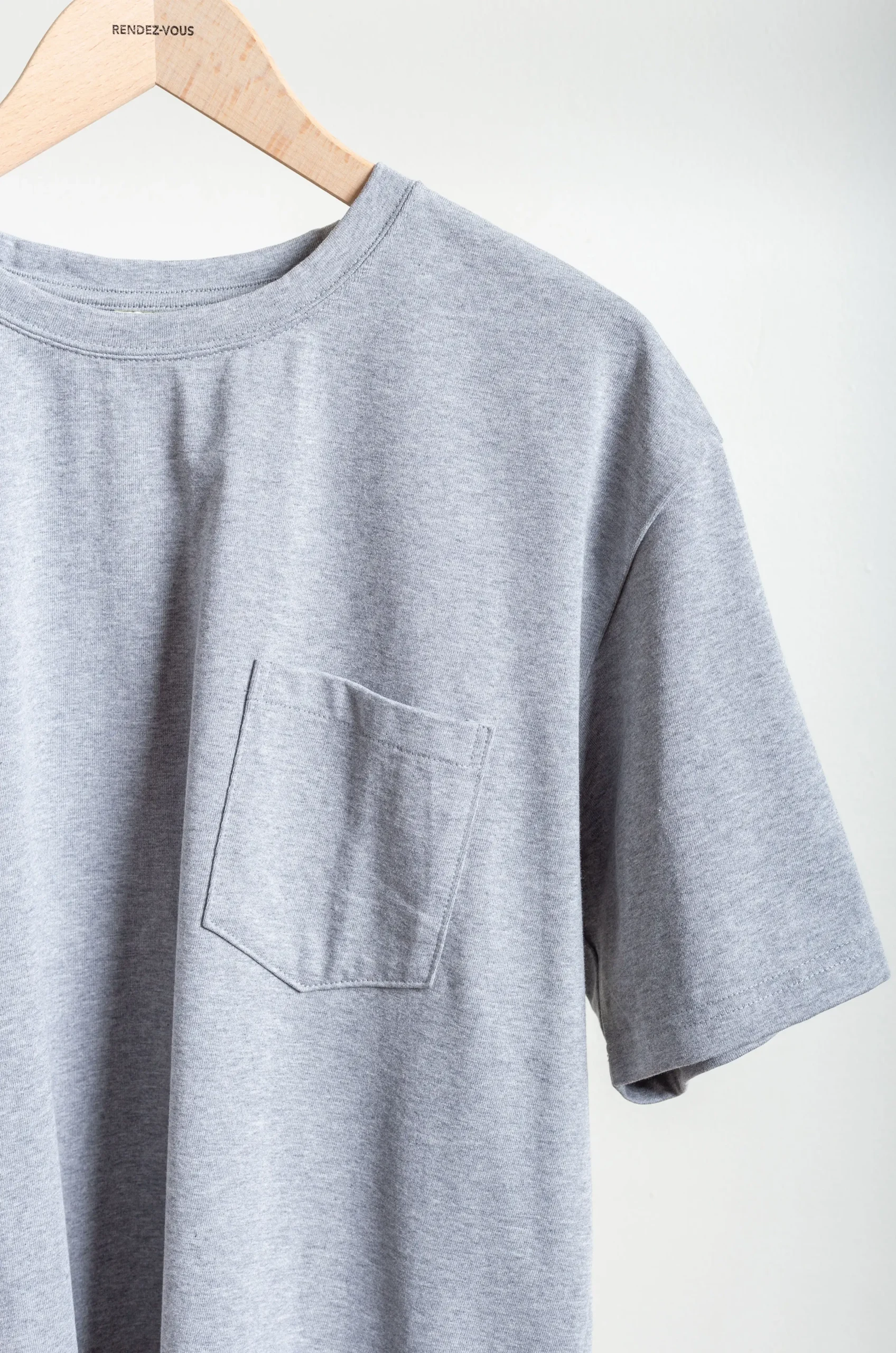 Orslow – T-Shirt 03-0017-64 – Heater Gray 4 Orslow – T-Shirt 03-0017-64 – Heater Gray – Image 2