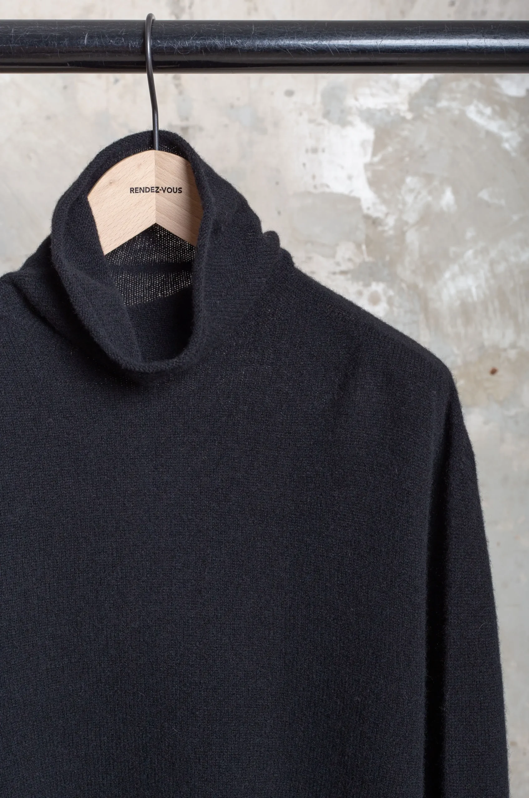 Pas De Calais – Turtleneck Knit Pullover 13-40-2500- Black 7 Pas De Calais – Turtleneck Knit Pullover 13-40-2500- Black – Image 5