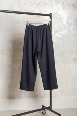 Pas De Calais – Flannel Wide Pants 13-40-8485 – Black -Salomon Boutique rdv pas de calais 49 scaled 1