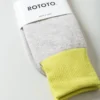 Rototo – Double Face Crew Socks R1515 – Lime/L.Gray -Salomon Boutique rdv rototo 06 scaled 1