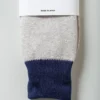 Rototo – Double Face Crew Socks R1515 – Navy/L.Gray