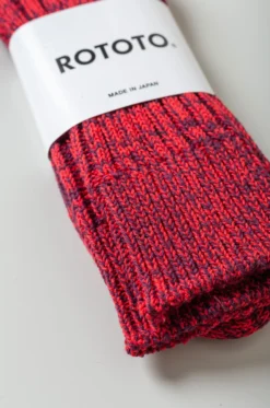 Rototo – Recycle Cotton Ribbed Crew R1448 – Red/Burgundy -Salomon Boutique rdv rototo 51 scaled 1