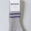 Rototo – Hemp Organic Cotton Stripe – Gray/Purple Haze -Salomon Boutique rdv rototo 55 scaled 1