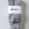 Rototo – Double Face Crew Socks – M.Gray -Salomon Boutique rdv rototo 61 scaled 1