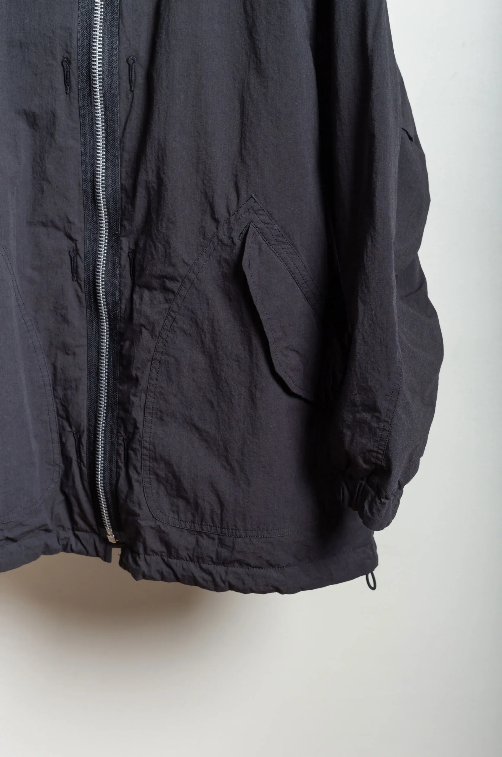 Sage De Cret – High Density CO/NY X CO/PO/WO Twill Reversible Military Jacket 31-40-3284 – Black 10 Sage De Cret – High Density CO/NY X CO/PO/WO Twill Reversible Military Jacket 31-40-3284 – Black – Image 8