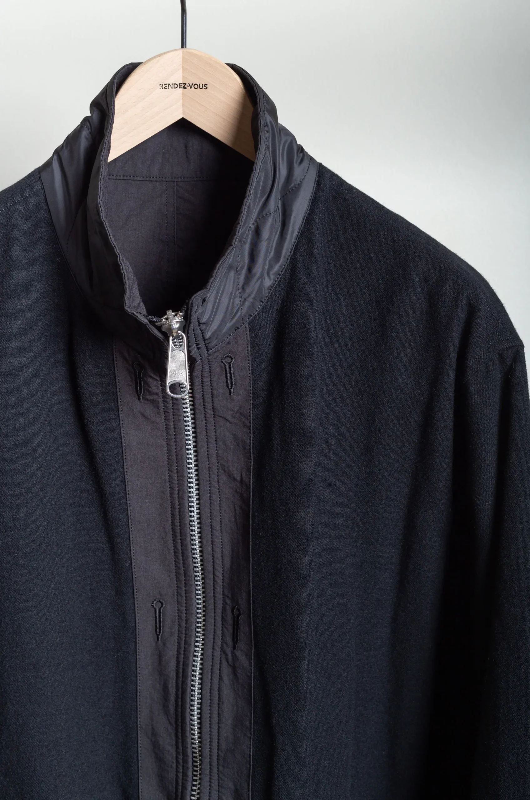 Sage De Cret – High Density CO/NY X CO/PO/WO Twill Reversible Military Jacket 31-40-3284 – Black 7 Sage De Cret – High Density CO/NY X CO/PO/WO Twill Reversible Military Jacket 31-40-3284 – Black – Image 5