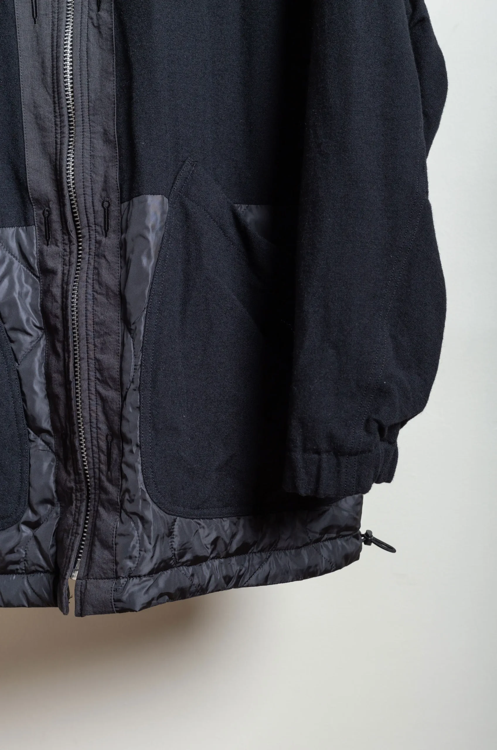 Sage De Cret – High Density CO/NY X CO/PO/WO Twill Reversible Military Jacket 31-40-3284 – Black 9 Sage De Cret – High Density CO/NY X CO/PO/WO Twill Reversible Military Jacket 31-40-3284 – Black – Image 7