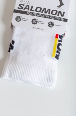 Salomon – Socks Pulse Race Flag Crew – White/Bright -Salomon Boutique rdv salomon 21 scaled 2