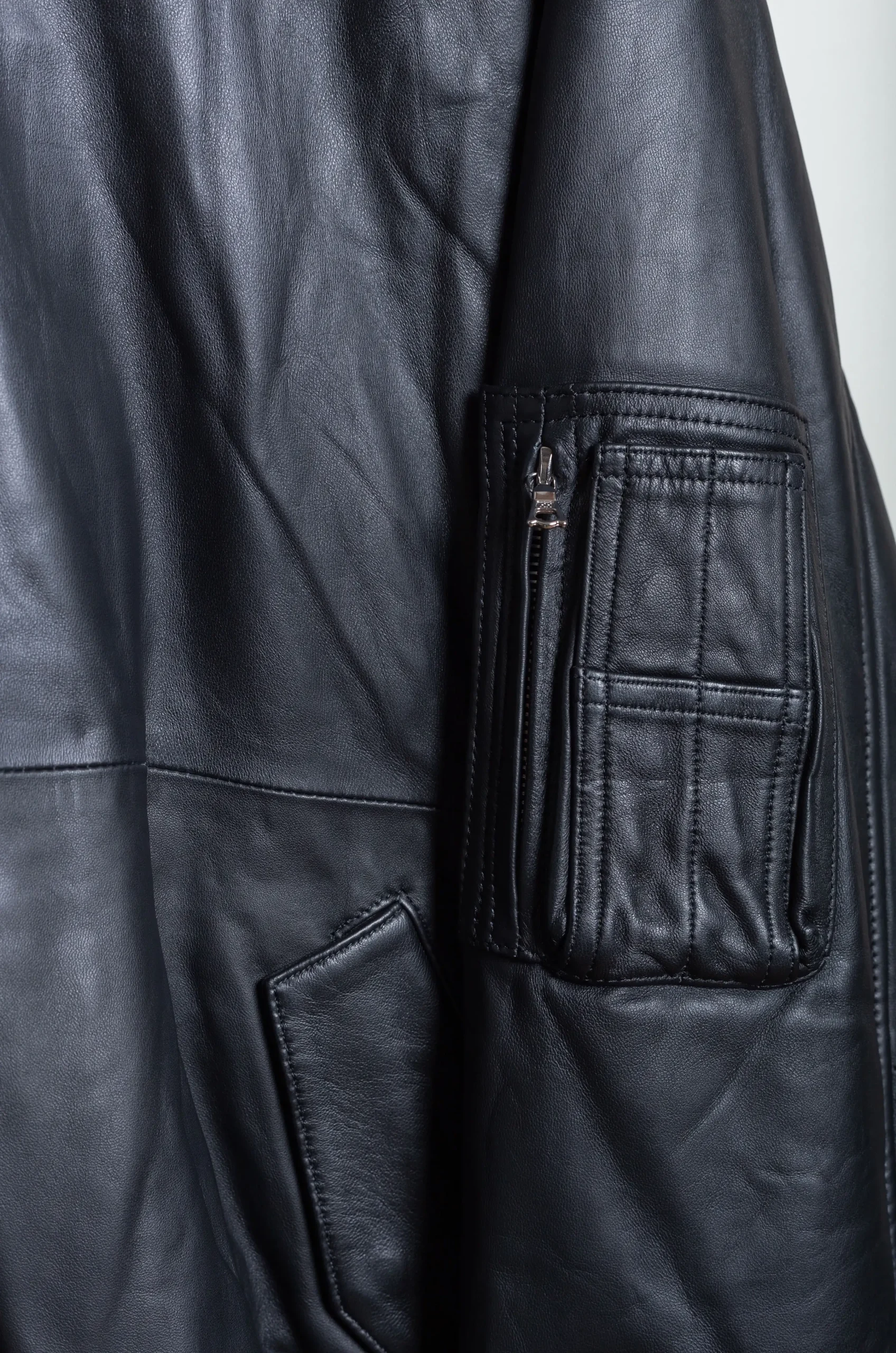 SSSTEIN – Jacket Sheep Leather ST.922 – Black 7 SSSTEIN – Jacket Sheep Leather ST.922 – Black – Image 5