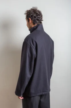 Stein – Melton Stand Collar Zip Short Jacket – Dark Navy -Salomon Boutique rdv stein 24 scaled 1