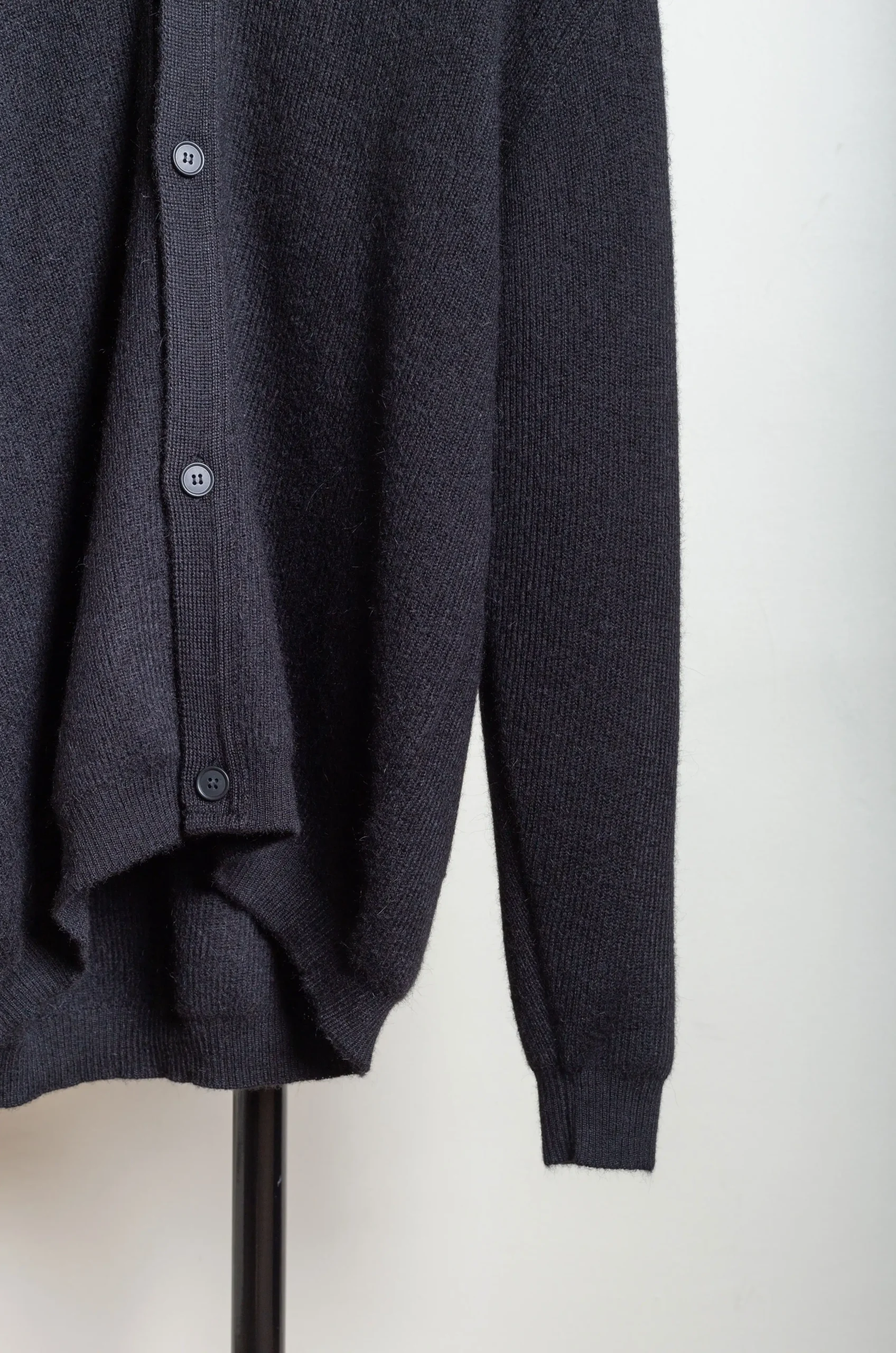 Still By Hand – Alpaca Fluffy Cardigan KN06243OS – Black 5 Still By Hand – Alpaca Fluffy Cardigan KN06243OS – Black – Image 3