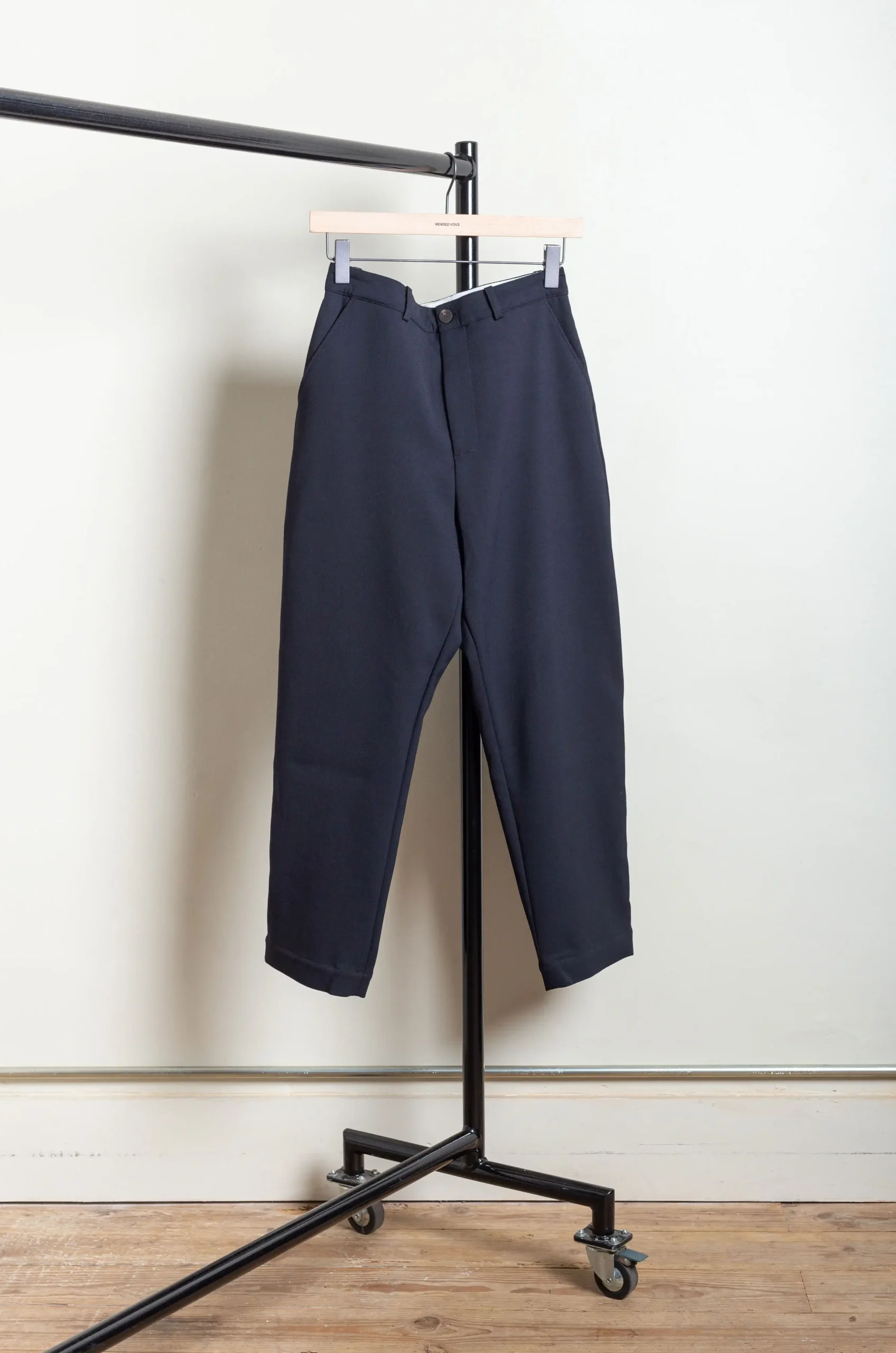 Studio Nicholson – EZRA SNM-1024 Compact Poly Viscose Pant – Darkest Navy 4 Studio Nicholson – EZRA SNM-1024 Compact Poly Viscose Pant – Darkest Navy – Image 2