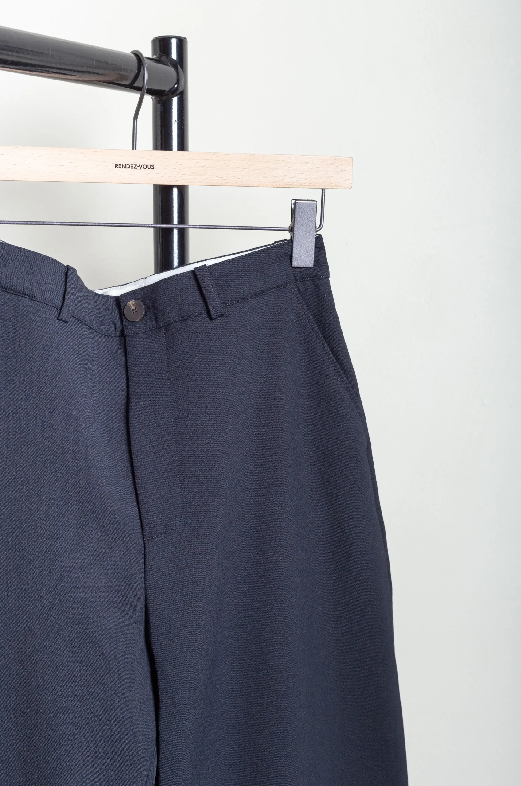 Studio Nicholson – EZRA SNM-1024 Compact Poly Viscose Pant – Darkest Navy 5 Studio Nicholson – EZRA SNM-1024 Compact Poly Viscose Pant – Darkest Navy – Image 3