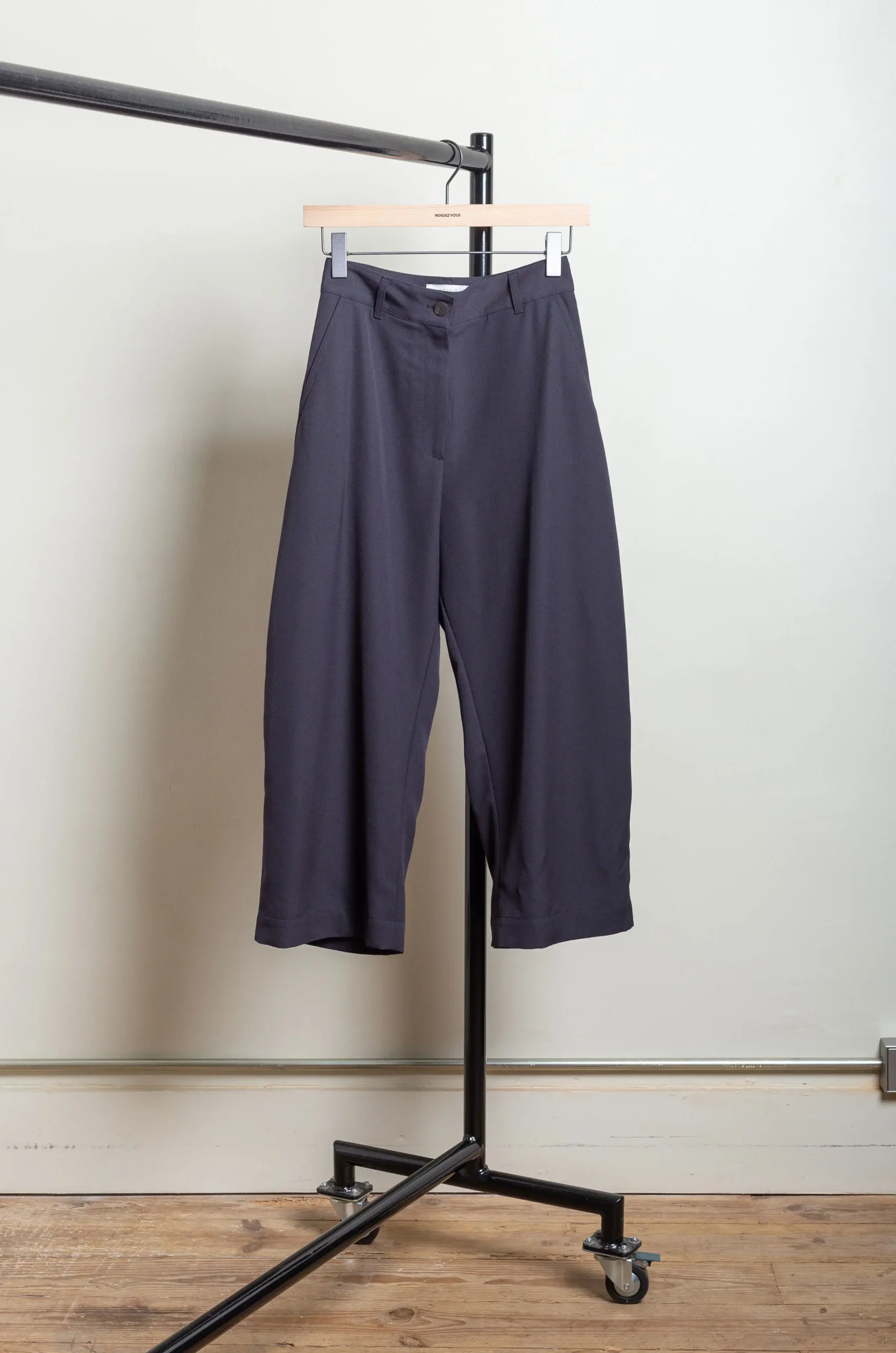 Studio Nicholson – CHALCO SNW-1173 Light Tech Wool Pant – Darkest Navy 4 Studio Nicholson – CHALCO SNW-1173 Light Tech Wool Pant – Darkest Navy – Image 2