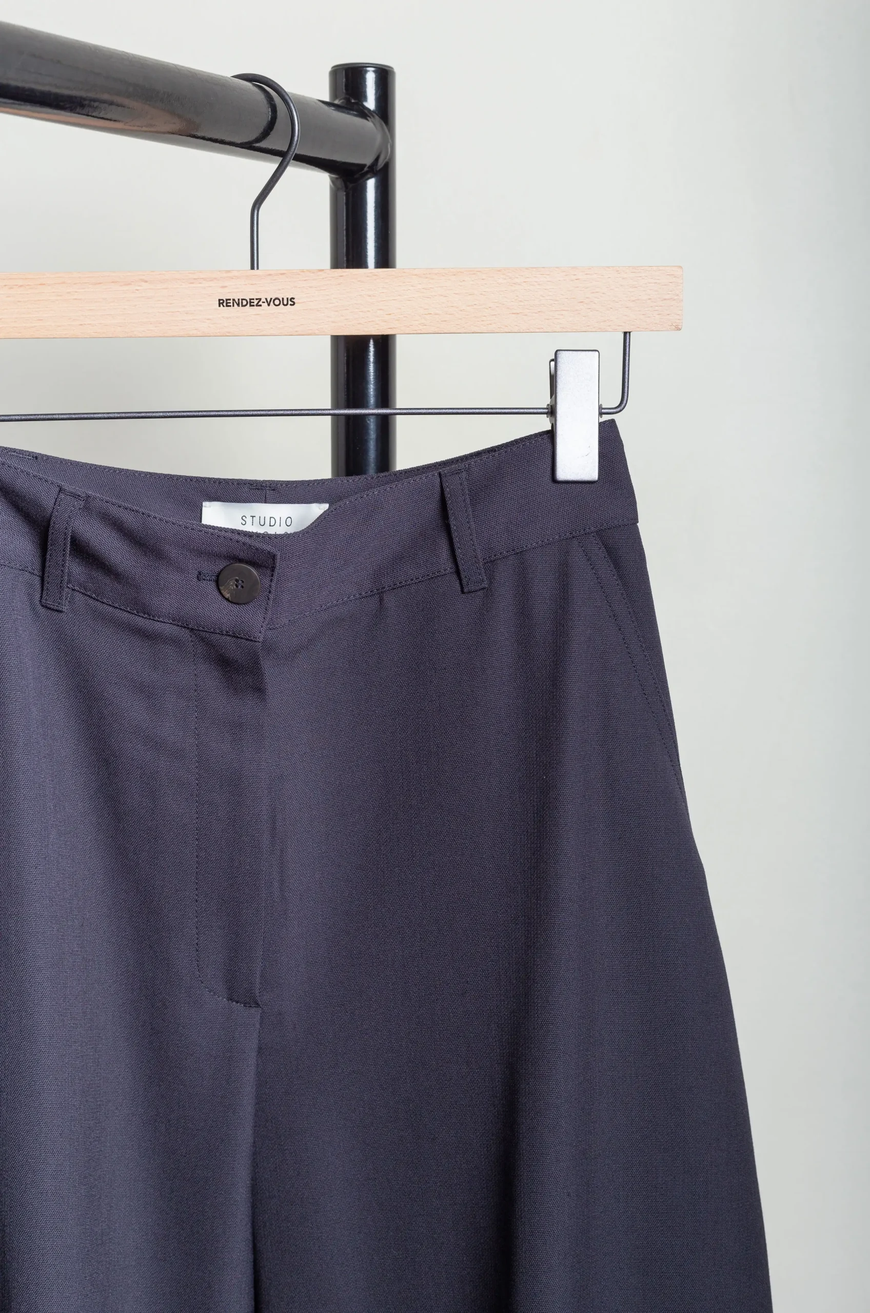 Studio Nicholson – CHALCO SNW-1173 Light Tech Wool Pant – Darkest Navy 5 Studio Nicholson – CHALCO SNW-1173 Light Tech Wool Pant – Darkest Navy – Image 3