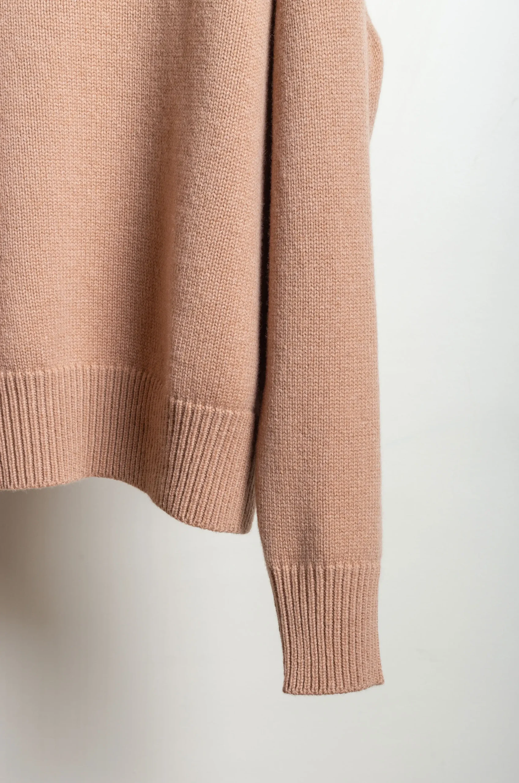 Studio Nicholson – Gomes SNW-1518 5GG High Collar Jumper – Camel 7 Studio Nicholson – Gomes SNW-1518 5GG High Collar Jumper – Camel – Image 5