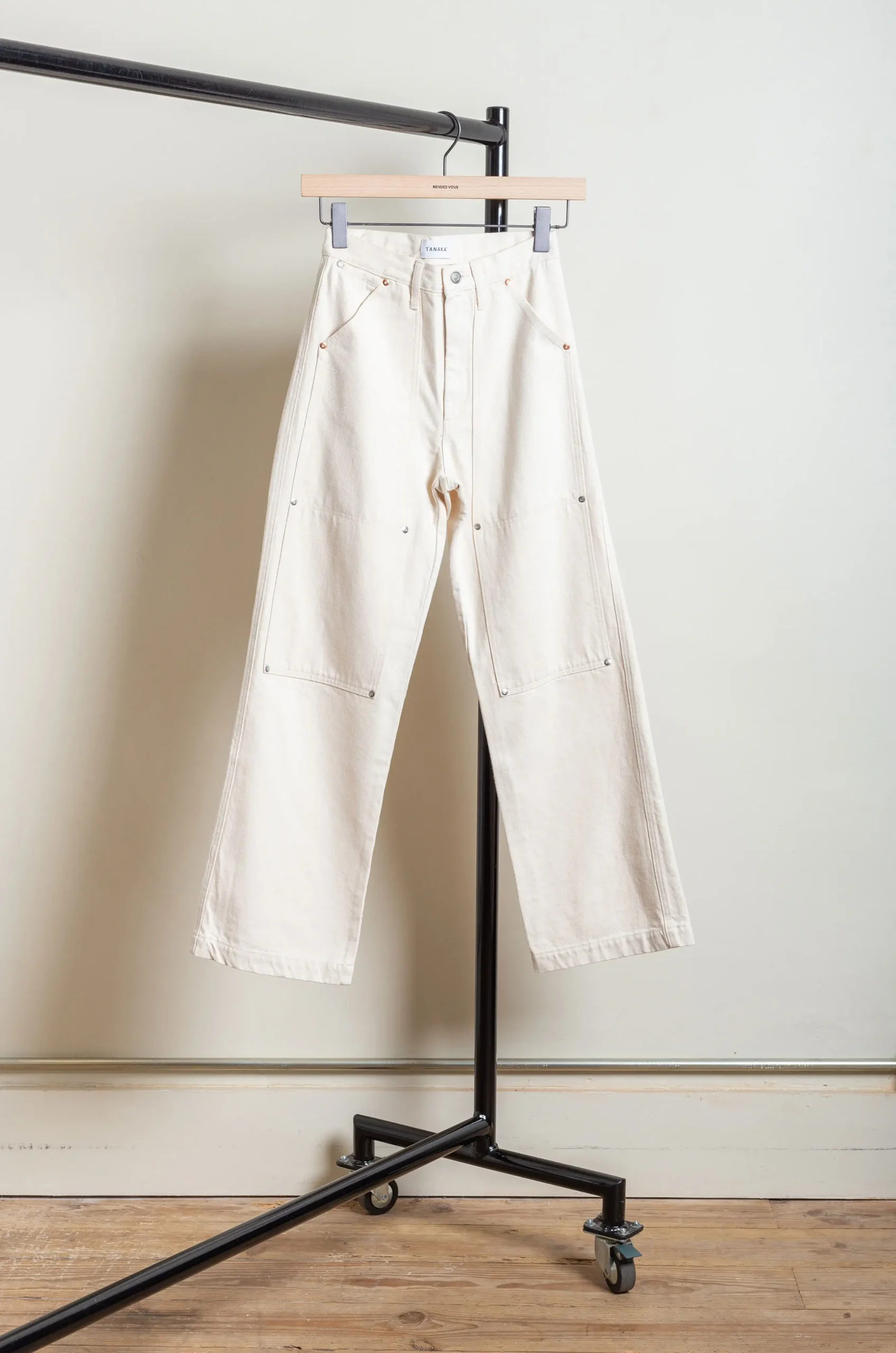 Tanaka – Work Jean Trousers – White Butterfly 3 Tanaka – Work Jean Trousers – White Butterfly