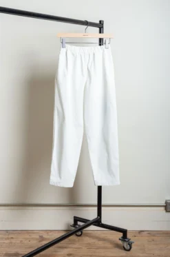 Y – Twill Tappered Easy Trousers 40302 – White