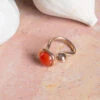 Monica Castiglioni – AP-Pistilli-02A-CN – Bronze Ring With Carnelian -Salomon Boutique rdvstore 39 25