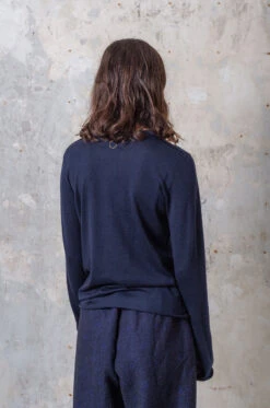 Oyuna – LEW Knitted Raised Neck Sweater – Ocean -Salomon Boutique rdvwomen 59 scaled 1