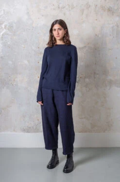 Oyuna – LEW Knitted Raised Neck Sweater – Ocean -Salomon Boutique rdvwomen 62 scaled 1