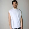 Handvaerk – Sleeveless Tee – White -Salomon Boutique sans manche