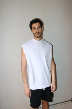 Handvaerk – Sleeveless Tee – White