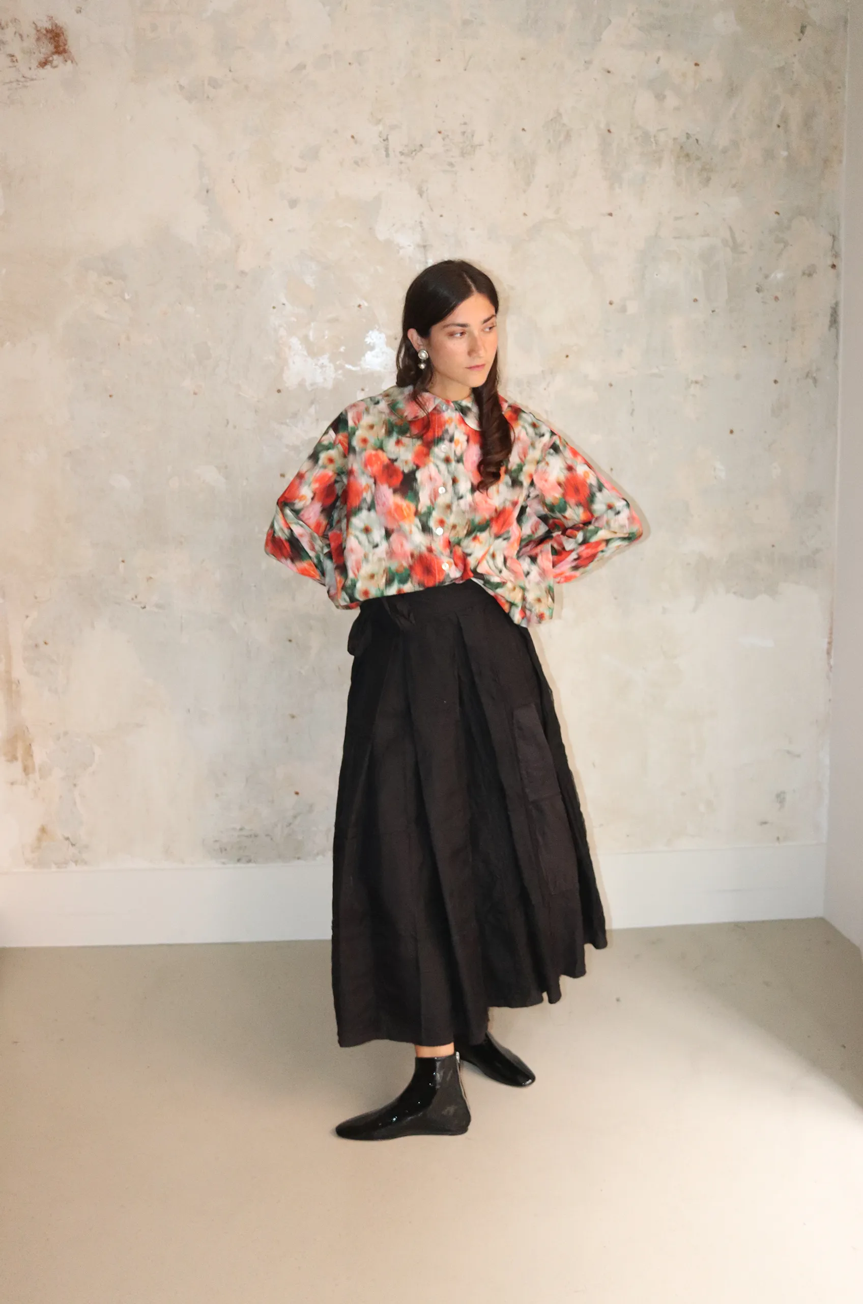 NITTO – SOPHIA Shirt – Flower Print 4 NITTO – SOPHIA Shirt – Flower Print – Image 2