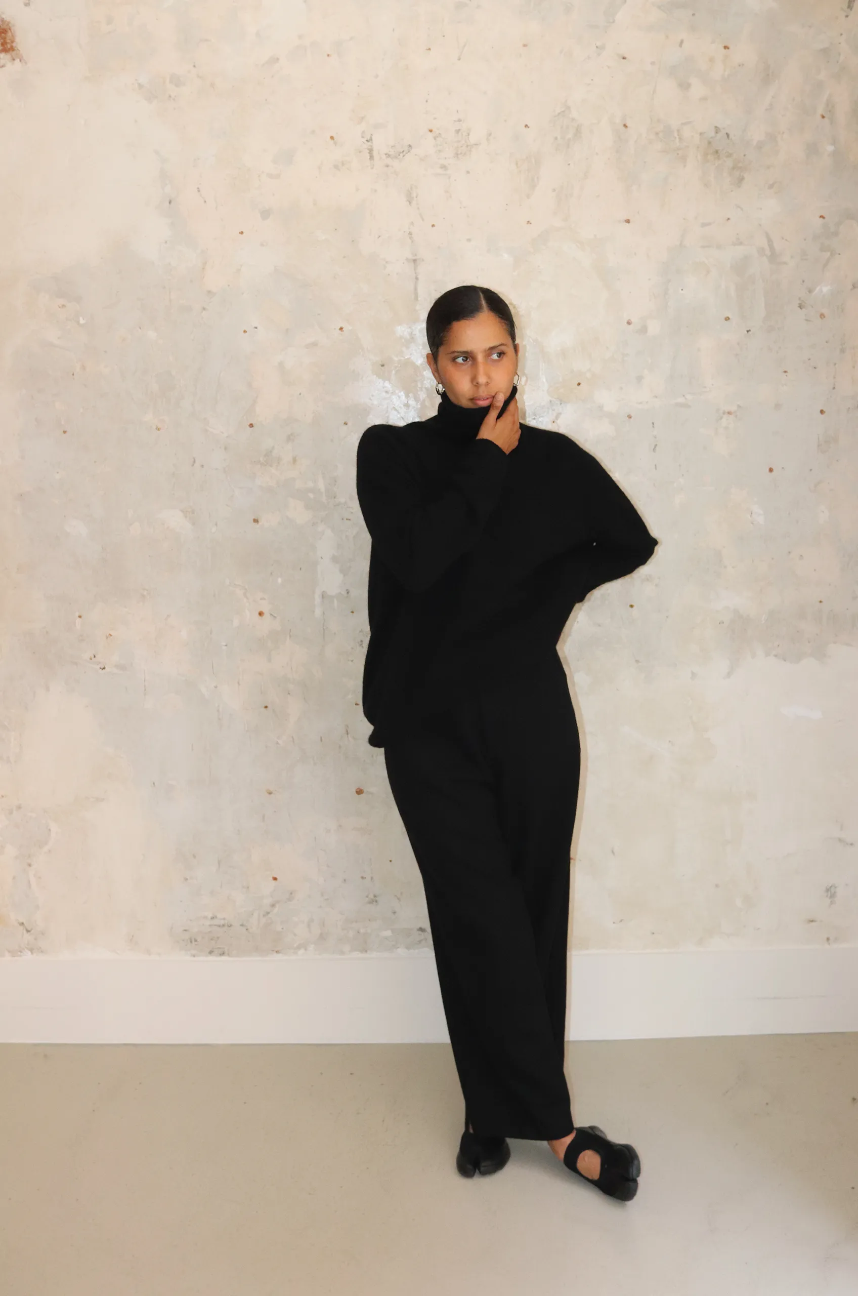 Pas De Calais – Turtleneck Knit Pullover 13-40-2500- Black 3 Pas De Calais – Turtleneck Knit Pullover 13-40-2500- Black