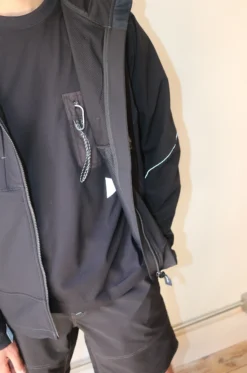 And Wander – UV Cut Dry SS T – Black