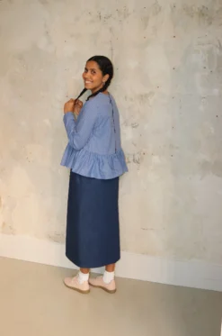 Eleph – Mumu Top L/S – Blue Check